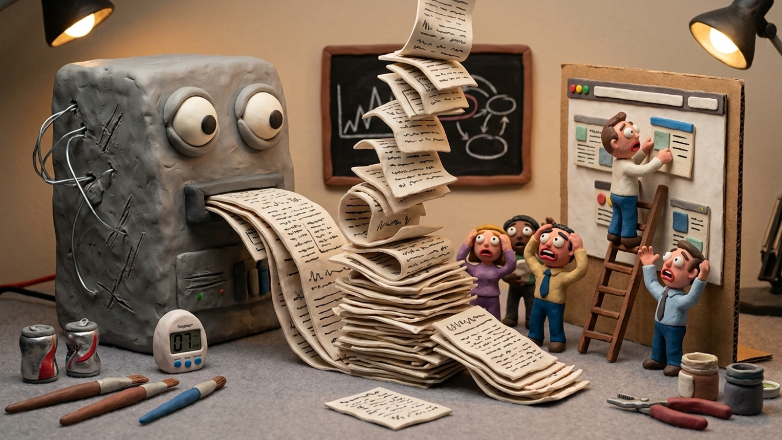 Clay dashboard printing warning reports while tiny crew ships web pages