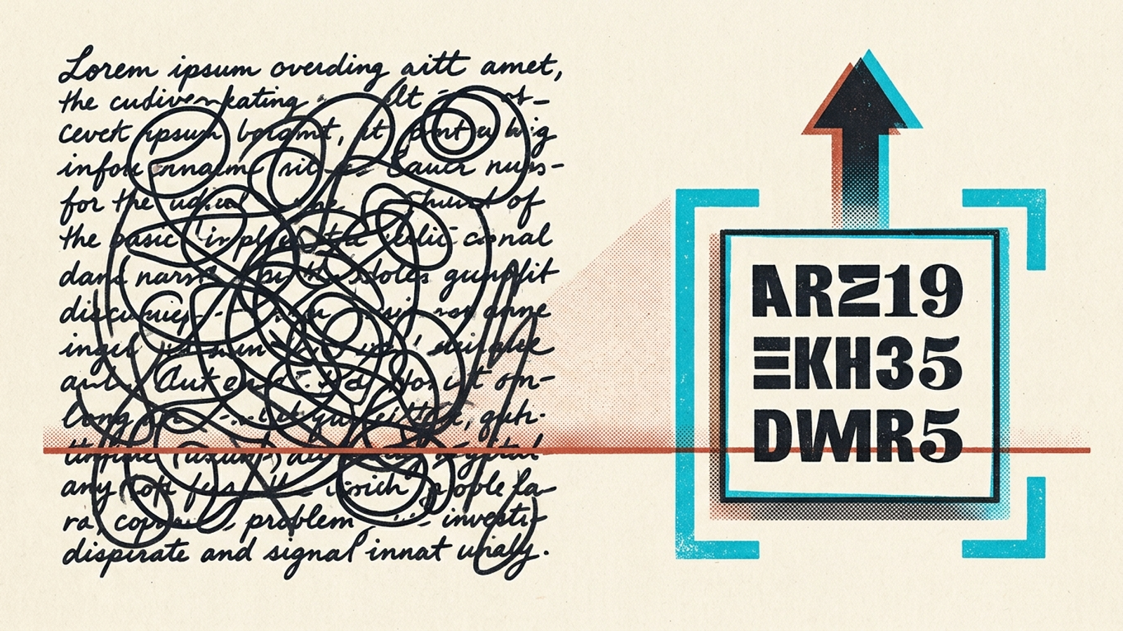 A dense paragraph beside a clearly structured answer card.