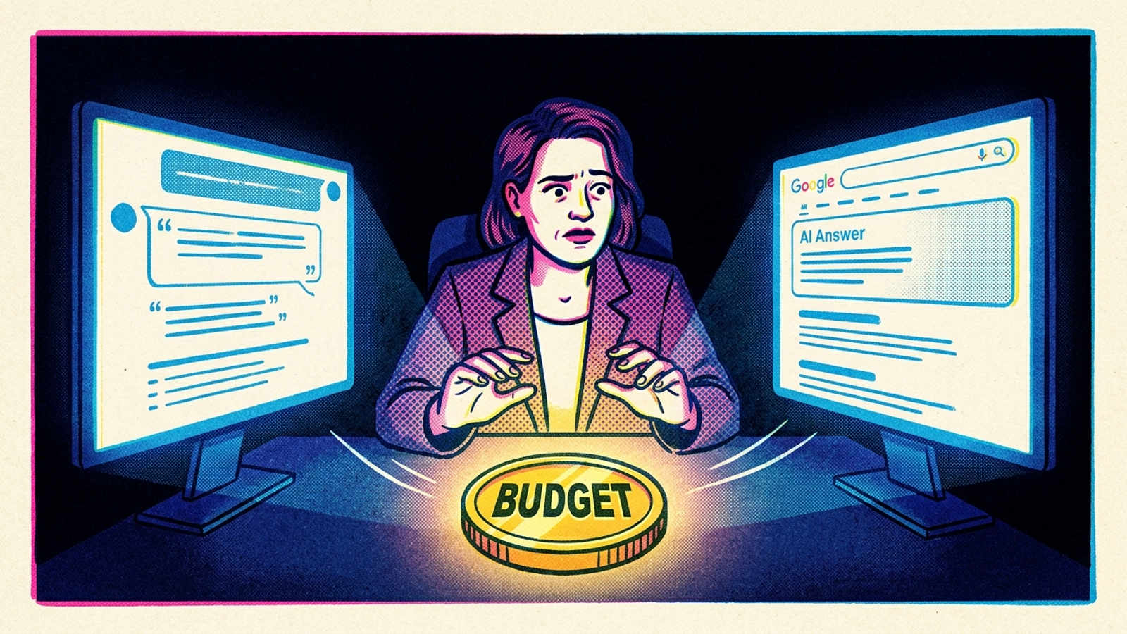 Chatbot and Google search answers competing for one content budget
