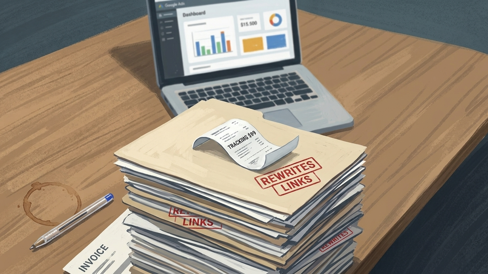 Invoices for tracking, content and off-site authority, with tracking the smallest cost