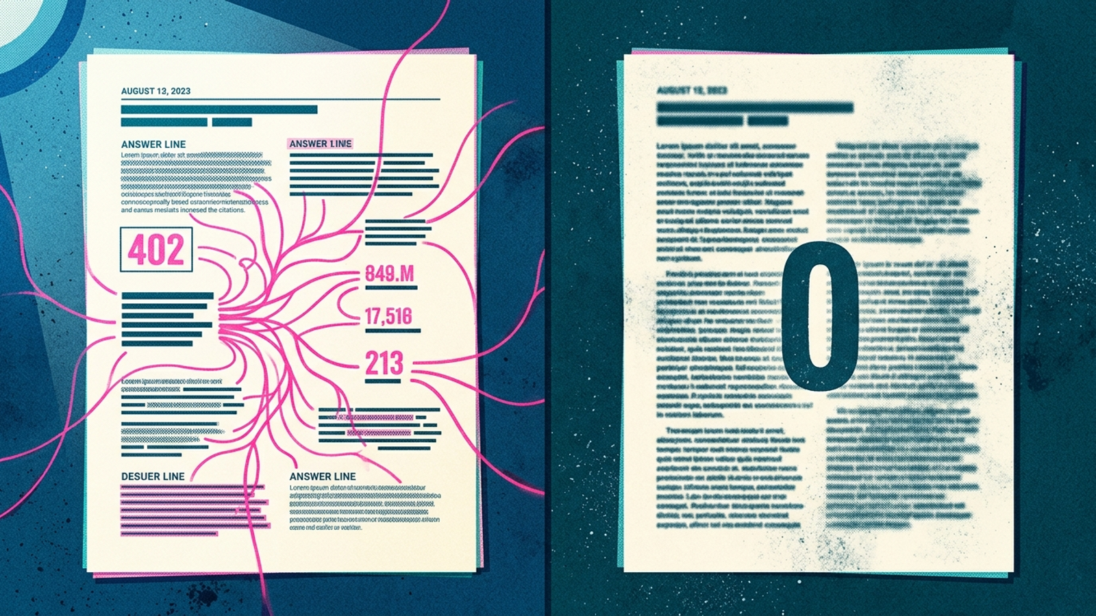 Two blog posts compared: one drew live-answer fetches, the other drew none