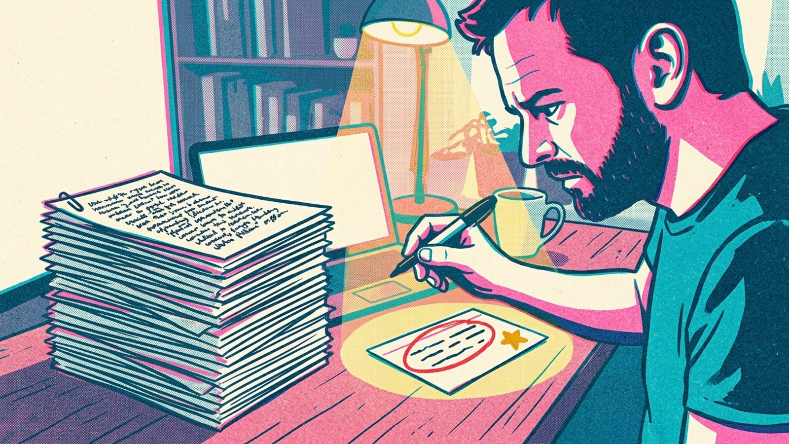 An owner's long article beside a competitor's shorter answer block highlighted in an AI response