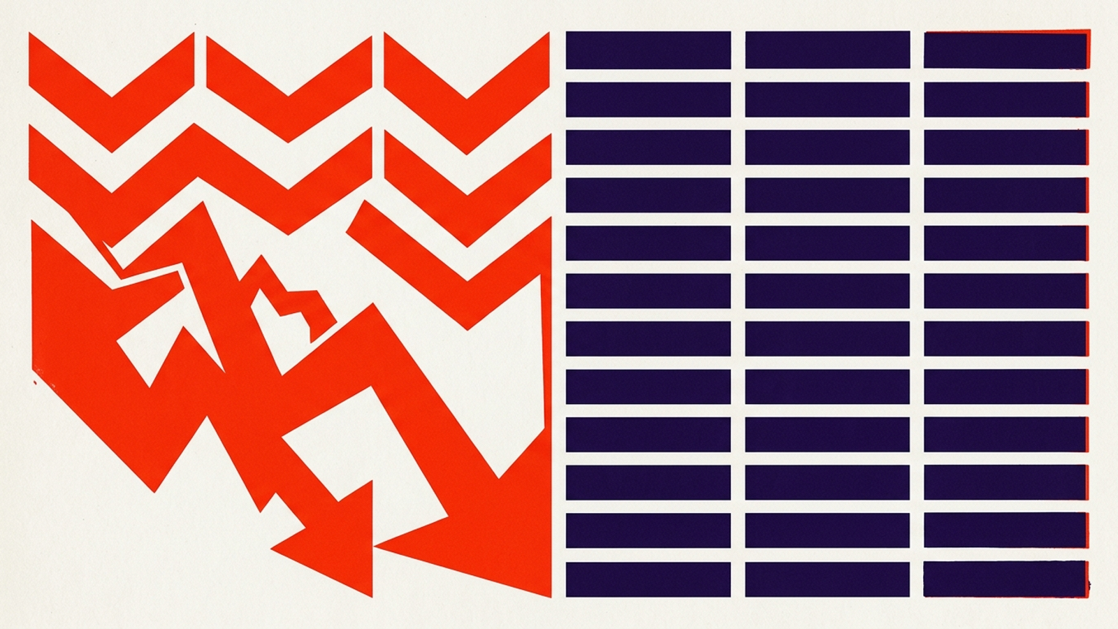 Geometric graphic showing volatile AI citation rotation.