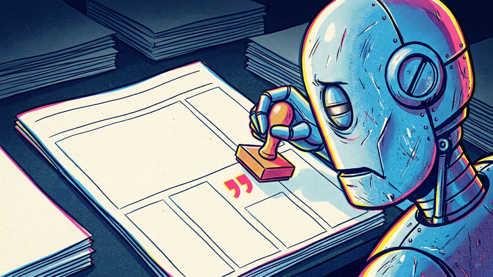 AI crawler reading a category page without finding a passage to quote