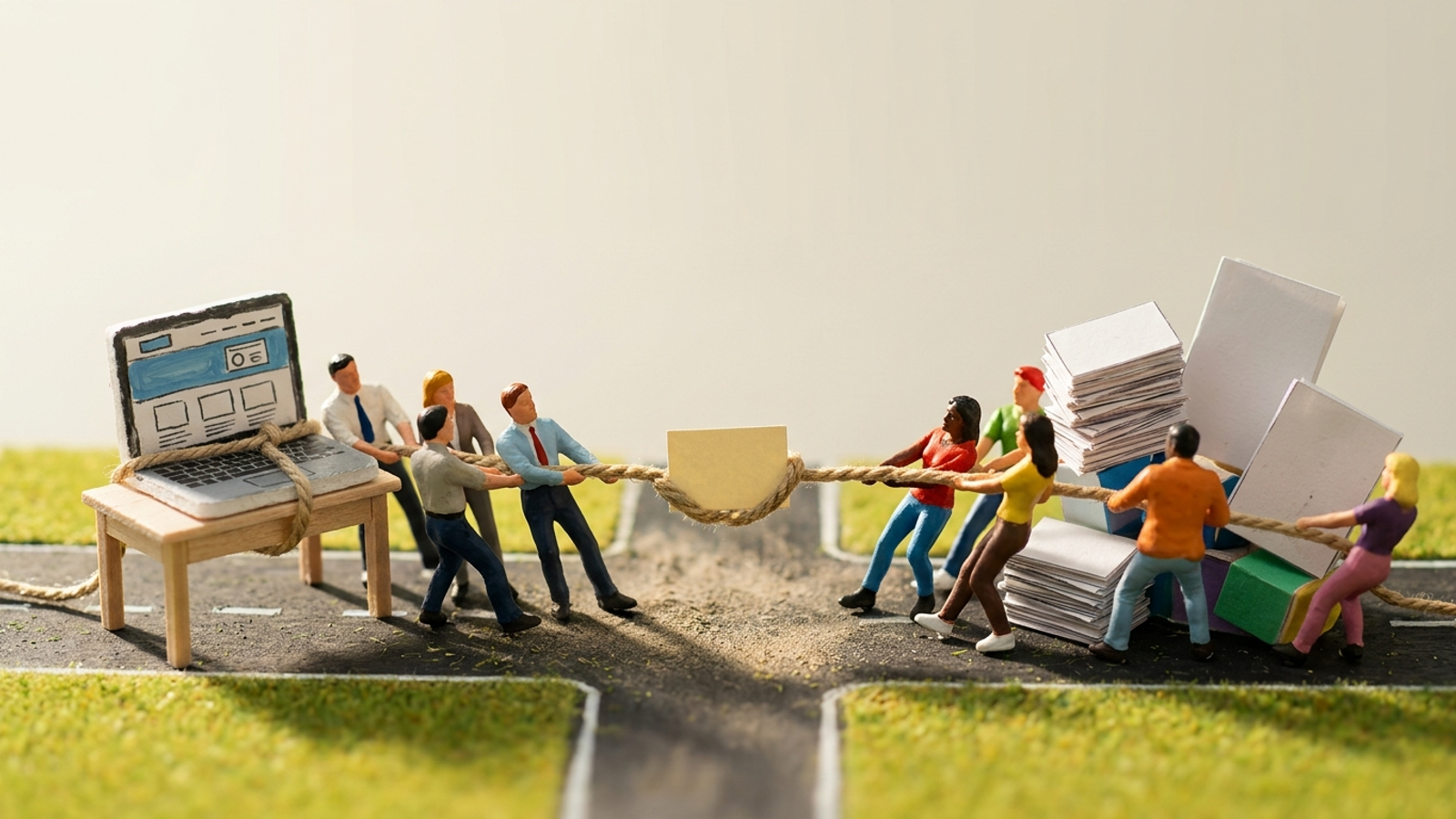 Tug-of-war between a business homepage and review sites over an AI answer