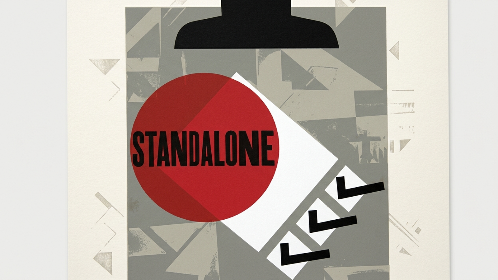 Checklist clipboard stamping standalone approval on a single page block